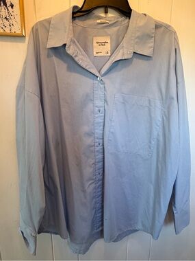 Abercrombie & Fitch Light Blue Button-Down Shirt